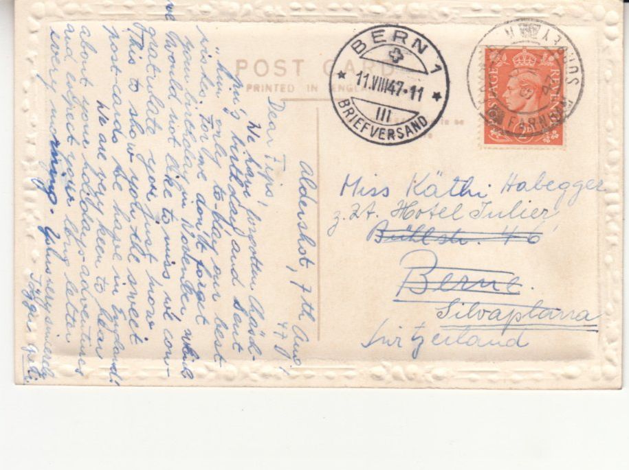 Cartes postales: Glückwunschkarte 1947 – D'occasion à Bürglen TG par StampGraf 1