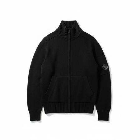 Veste C.P. Company Knit Cardigan Zip Lens Noir - S #13