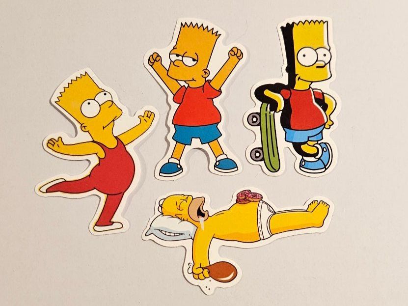 Sticker: Simpsons Aufkleber Sticker Set, Bart und Homer – Nuovo (secondo la descrizione) da Illnau venduto da Sibello