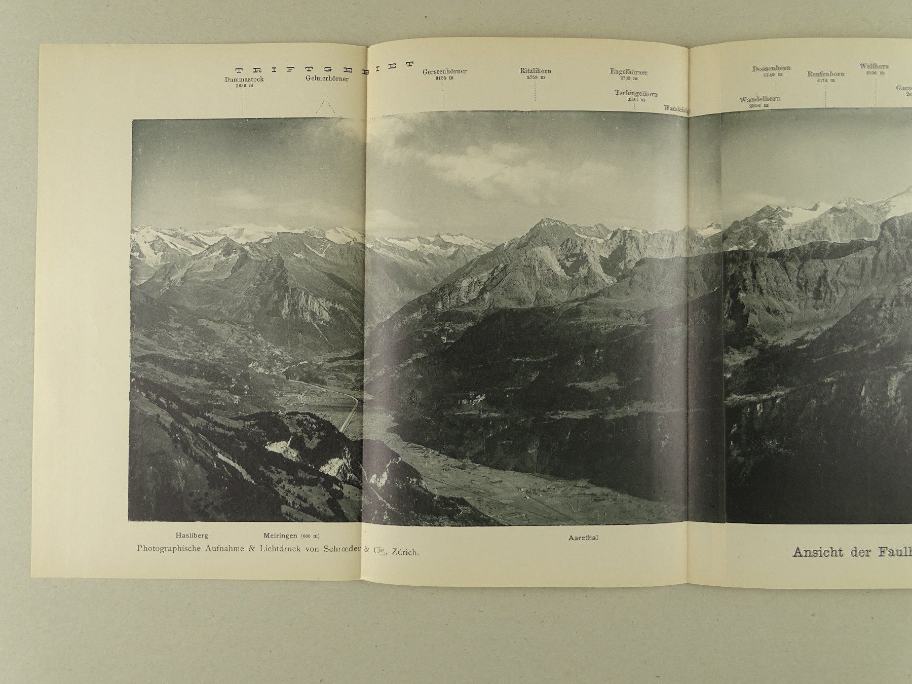 Foto & Immagini: FAULHORNGRUPPE PANORAMA 1895 – Usato da Grüningen venduto da Kartensammler