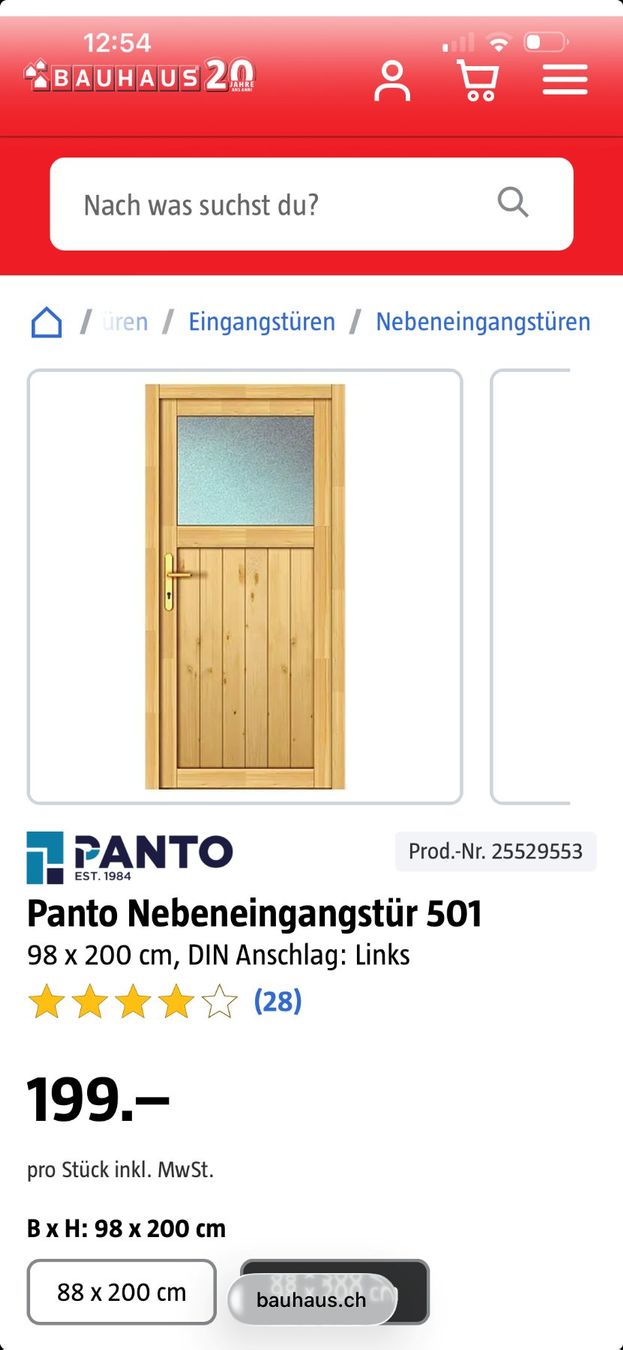 Porte: 2 Nebeneingangstüren Holz ab Fr. 1.-- – Usato da Schüpfen venduto da Blueleader