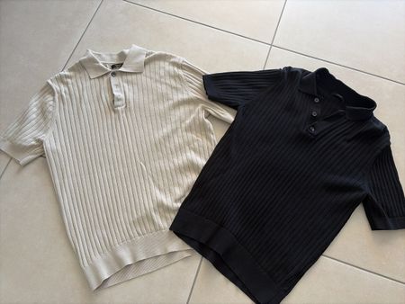 Herren Poloshirt Massimo Dutti Grösse M gerippt neu
