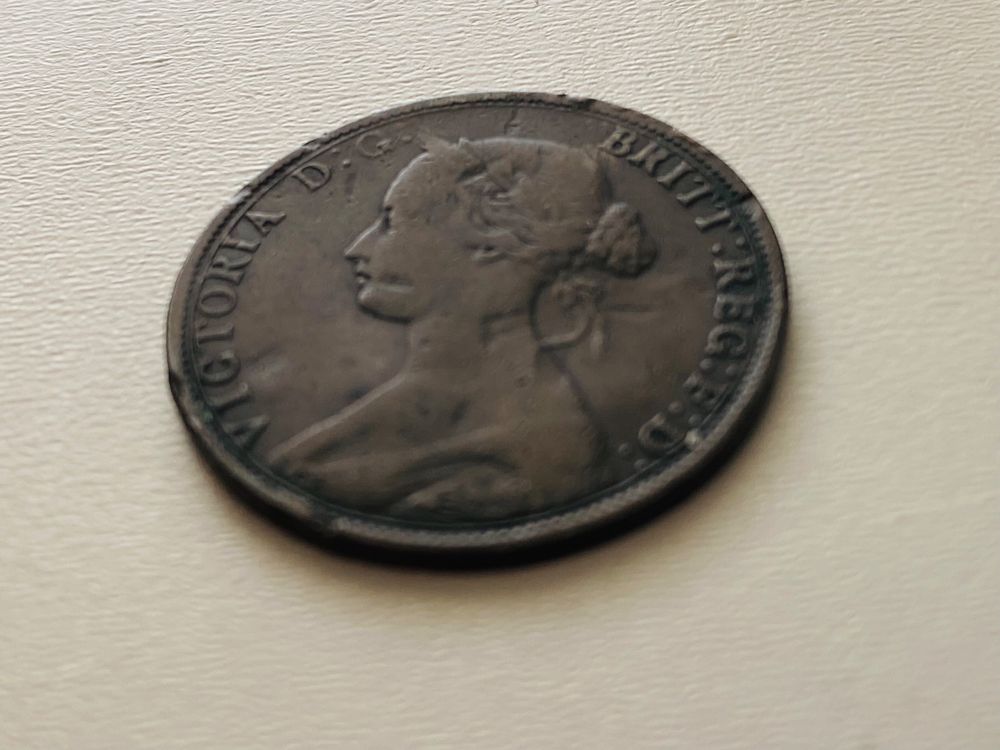 1862 uralte Münze 5,6 Gramm Victoria D.G. Half Penny Kaufen auf Ricardo