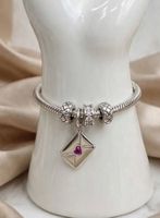 Bracciale tipo Pandora con ciondolo busta Nuovo