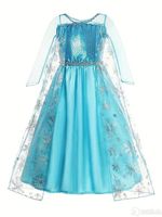 Frozen Prinzessin Elsa Kleid mit Pailletten Gr.110 Neu