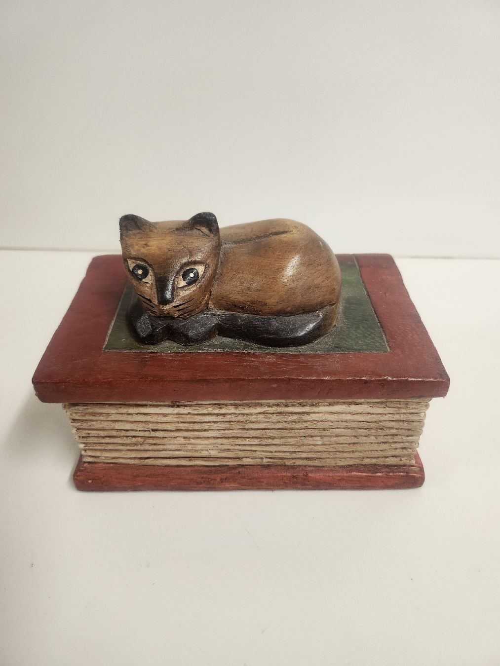 Cassapanche: Schmuckschatulle Katze Holz braun – Usato da Tuggen venduto da Zweitechanceboutique