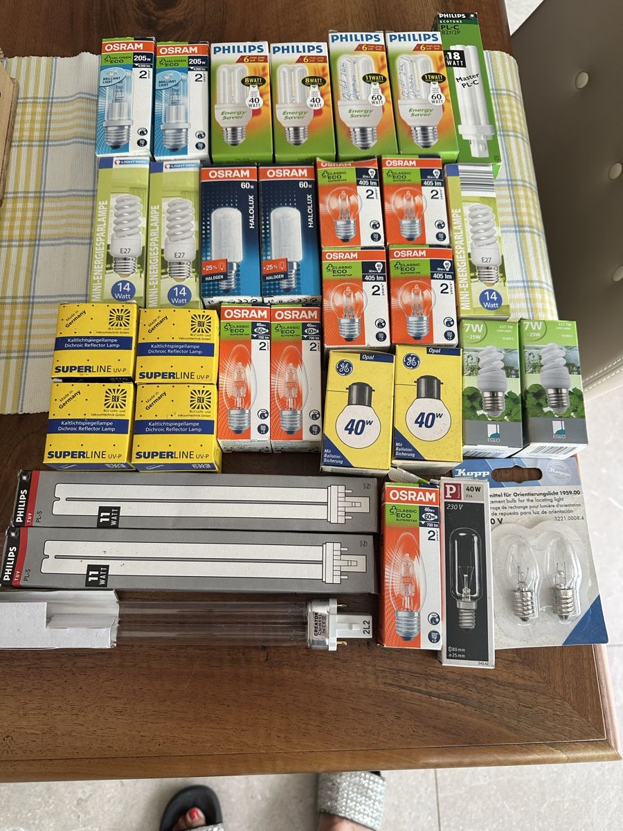 Lampen: Leuchtmittel div. – Neu und originalverpackt aus S. Antonino von Swissbutler 1