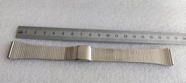 Uhrenarmband Stainless Steel 20mm Anstoss, Silber Farbe