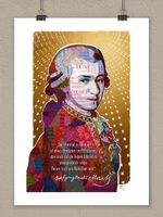 Kunstdruck - MOZART - Poster von Christian Kitzmüller