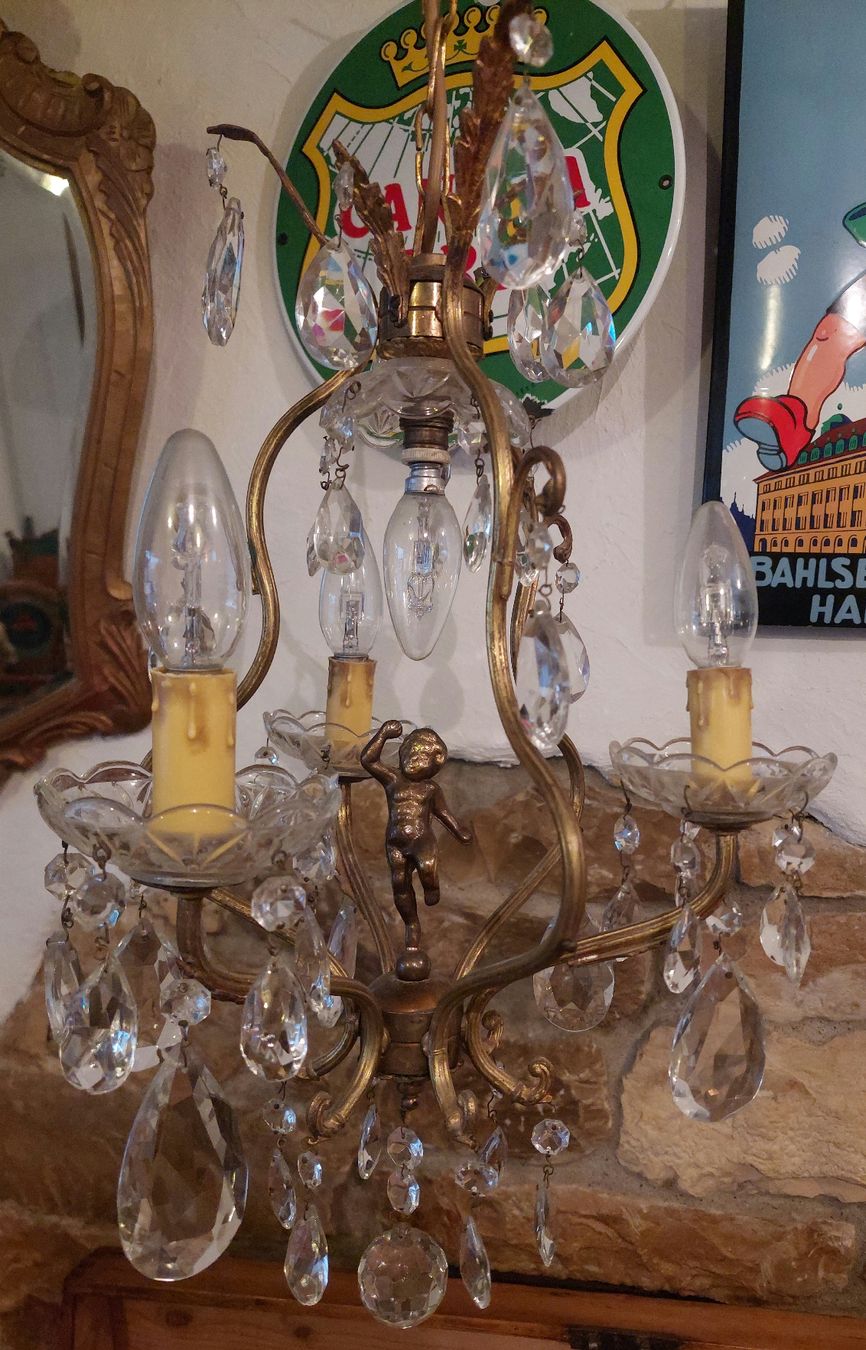 Lampes: Kristallglas Leuchter – Défectueux à Siblingen par rantiques 2
