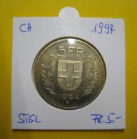Schweiz - 5 Franken 1994, stgl