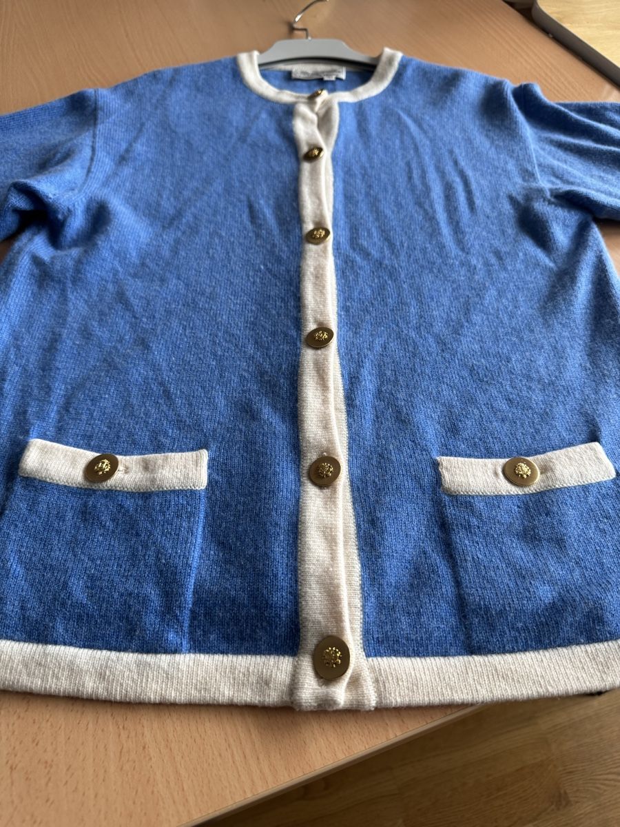 Gilets & Westen: Cardigan John Laing cachemire bleu Lamm-St. Moritz – Gebraucht aus Morges von sandy069 6