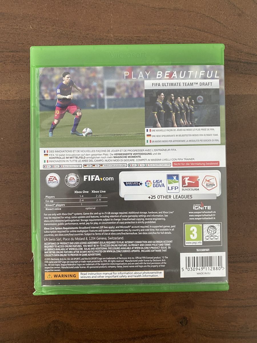 Microsoft Giochi: FIFA 16 für Xbox One – Usato da Thunstetten venduto da Virus_33 2