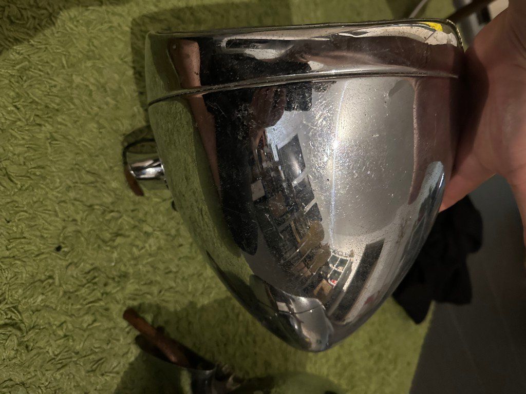 Fari: 2 Scheinwerfer 20er 30er Jahre Auto Oldtimer Chrysler? – Usato da Brunnen venduto da 23068 2