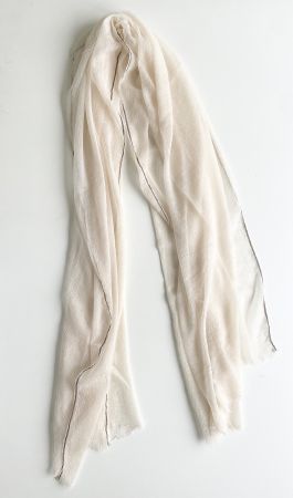 100% Kaschmir Schal-Beige 210x84cm