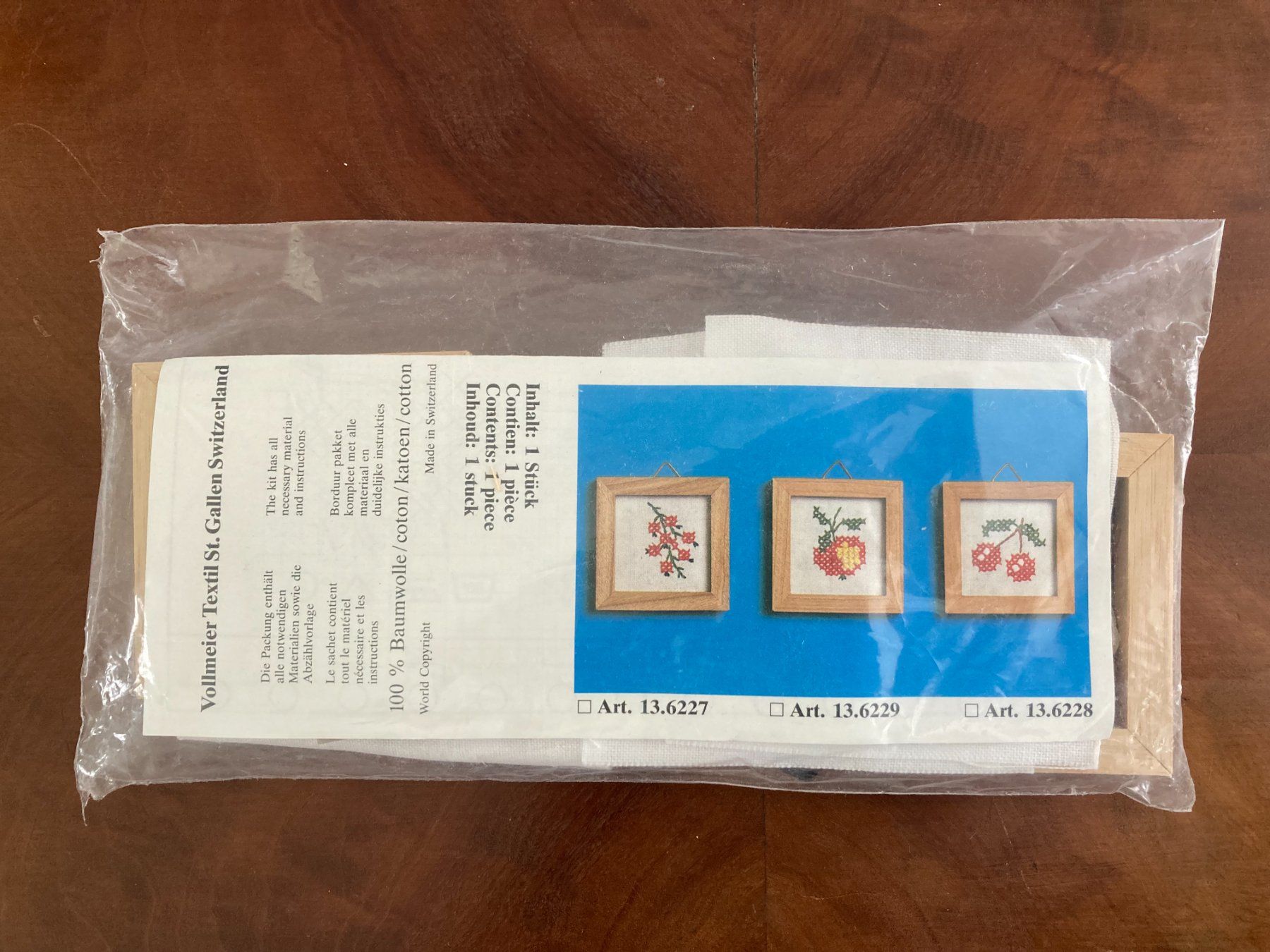 Kit bricolage: 3er Set  Stickbild  Früchte  Miniatures neu OVP – Nuovo e nell'imballaggio originale da Subingen venduto da ArtBead