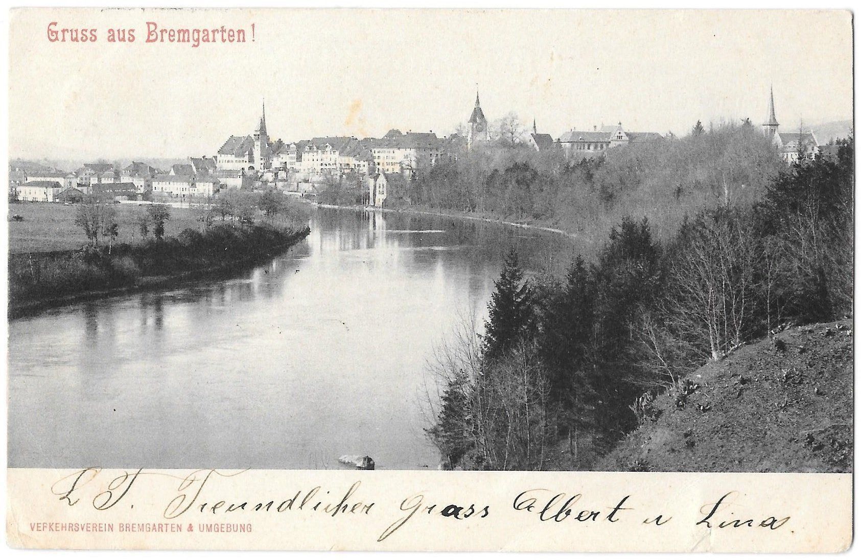Cartoline postali: Bremgarten Teilansicht – Usato da Olten venduto da clotaldi