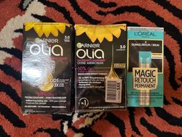 2*Garnier Olia 3.0 + 1*Magic Retouch 3 (Brown)
