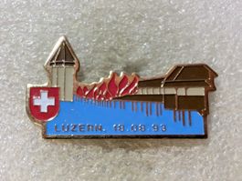 Ansteckpin 163: Luzern Kapellenbrücke