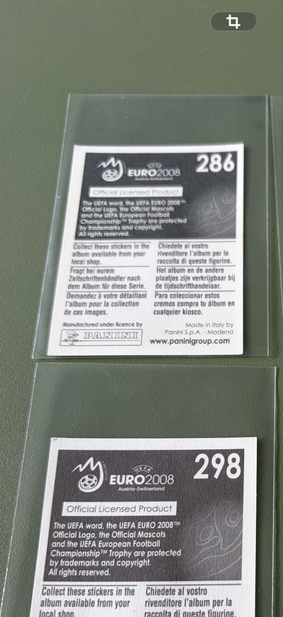 Panini Carte collezionabili: Buffon Panini EM 2008 avec défaut (rare) – Usato da Treyvaux venduto da goali1fcea 2