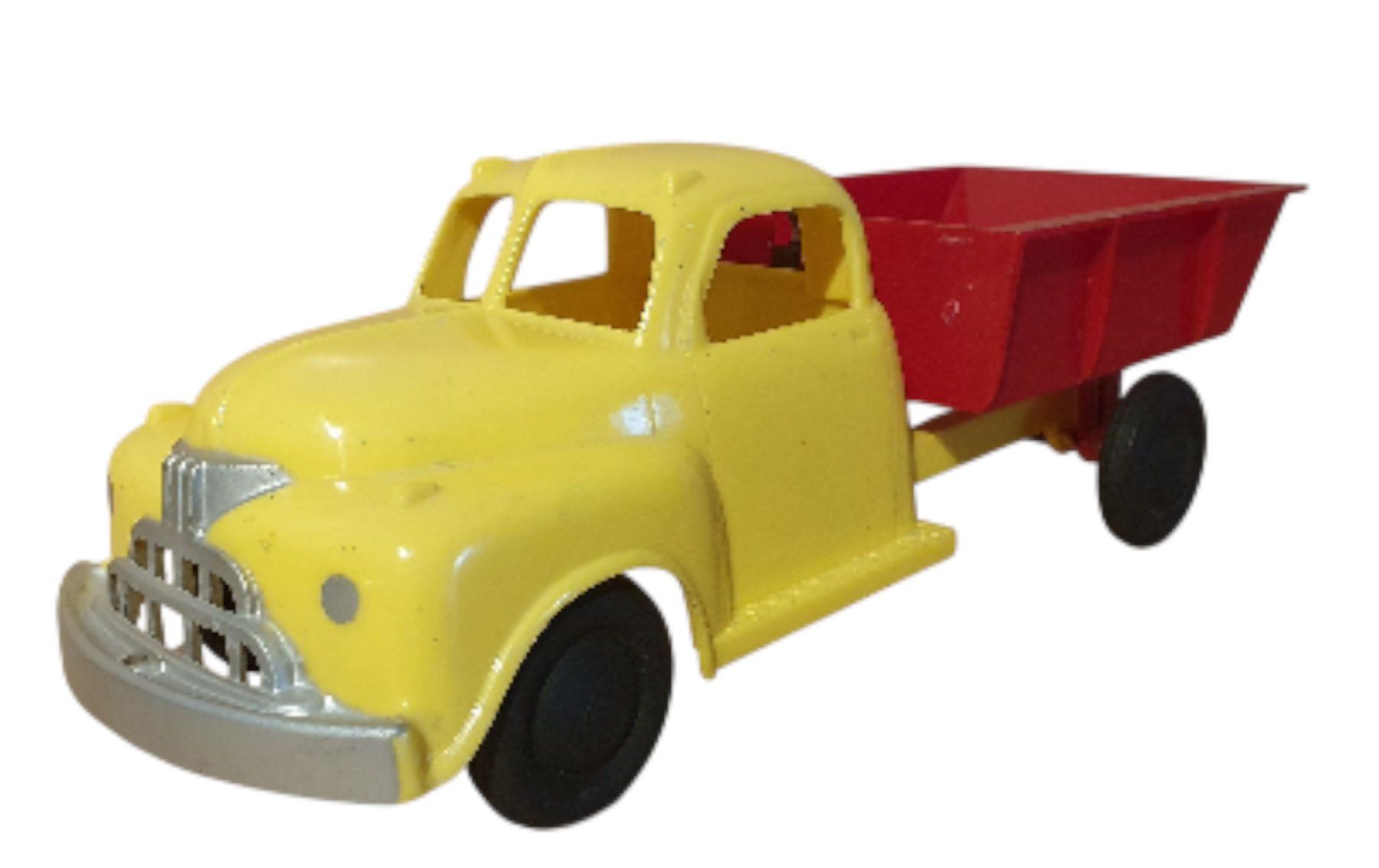 Giocattoli: alter Kunststoff Lastwagen mit Kippmulde – Usato da Flawil venduto da JaguarXJSHE 1