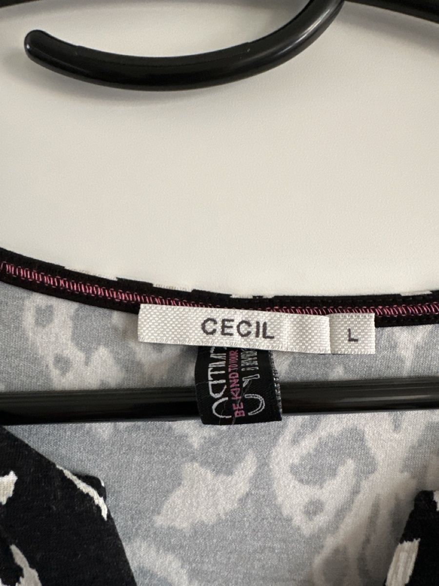 Cecil Vestiti: Kleid CECIL schwarz-weiss gemustert Grösse L – Nuovo (secondo la descrizione) da Emmen venduto da moodle13 1