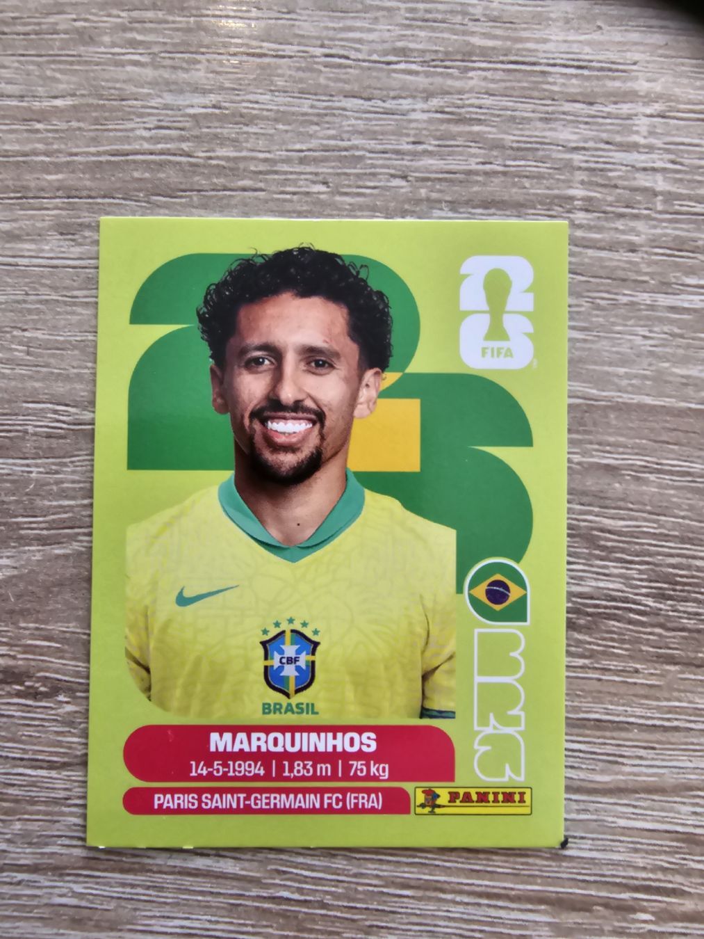 Panini Carte collezionabili: WM 2026 Panini: Marquinhos – Nuovo (secondo la descrizione) da Zürich venduto da gtop