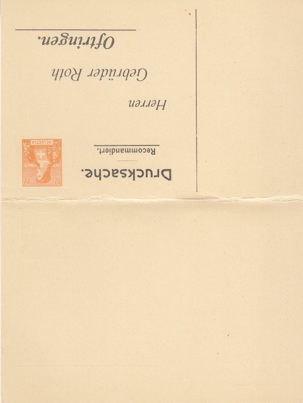 Alle Briefmarken: SGK PPK 109 Roth Oftringen – Gebraucht aus Bürglen TG von StampGraf 1