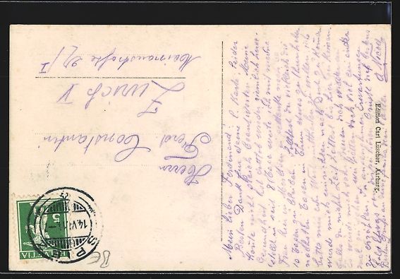 Cartoline postali: AK Merligen, Hotel Beatus, 1914 – Usato da Berlin venduto da bartko-reher 1