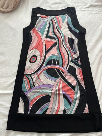 Damen ärmelloses Kleid "Bush" Farbe schwarz/farbig Grösse M