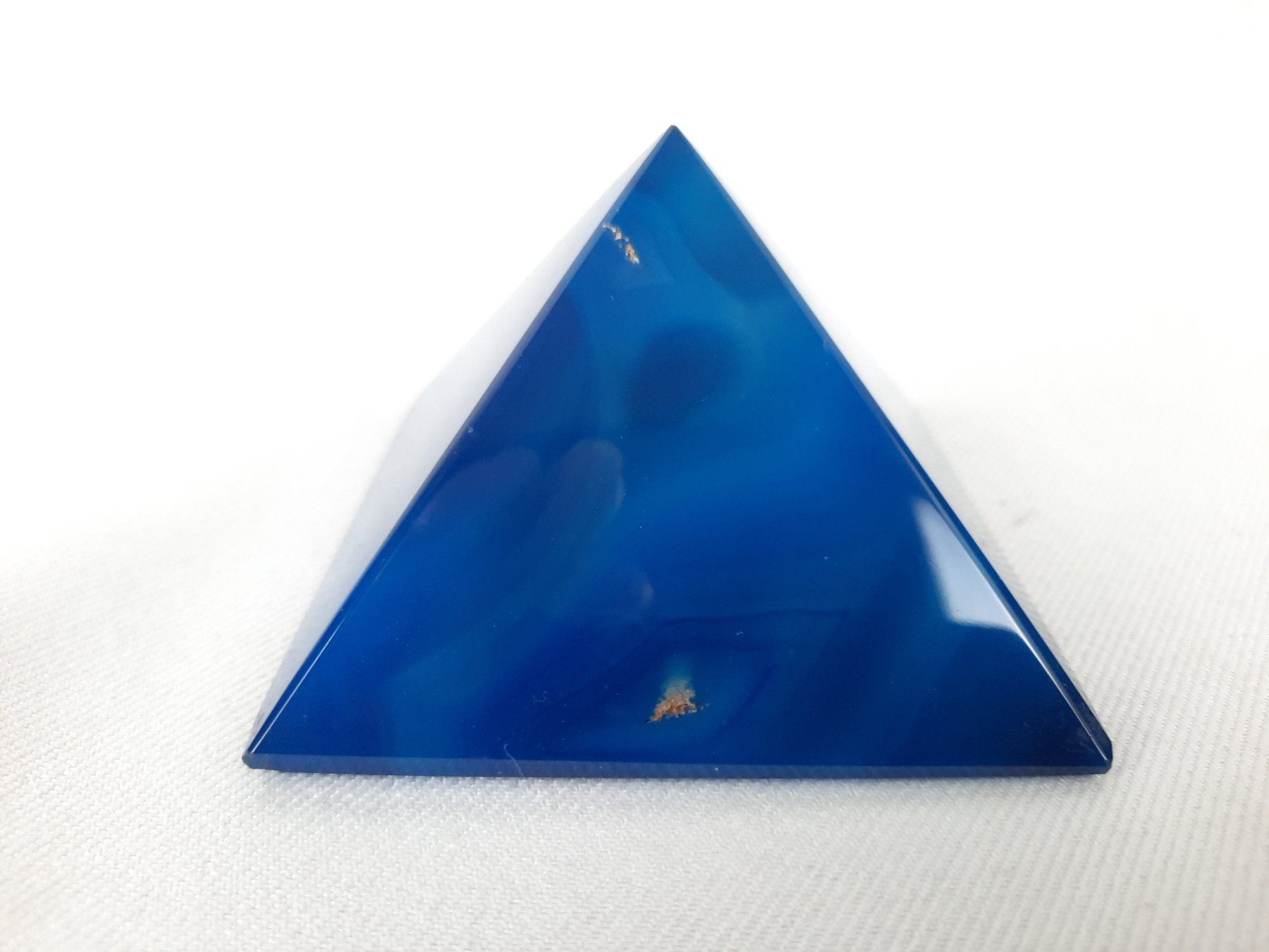 Pietre preziose: ACHAT-PYRAMIDE in Blau, ca. 80 mm – Usato da Beinwil am See venduto da Restwert_Beinwil 3