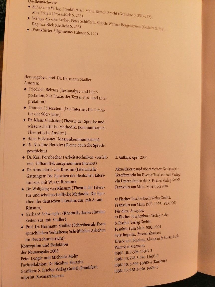 Libri: Fischer Abiturwissen Deutsch Buch – Usato da Langenthal venduto da Handstrick 3