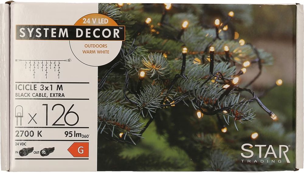 Ghirlande e barre luminose: Star Trading Icicle - Lichterkette – Nuovo e nell'imballaggio originale da Bussnang venduto da Otter_4