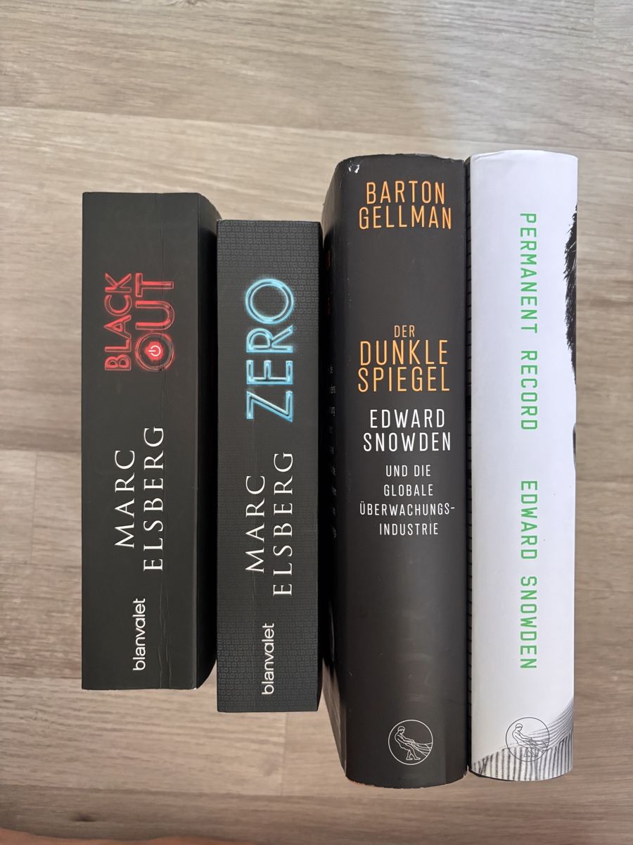 Livres: Edward Snowden Permanent Record, M. Elsberg Zero, Blackout – D'occasion à Erlinsbach SO par flick20 3