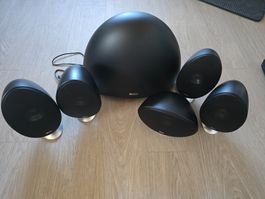 KEF E-2 Subwoofer inklusive 5 Speaker KEF E301 + c