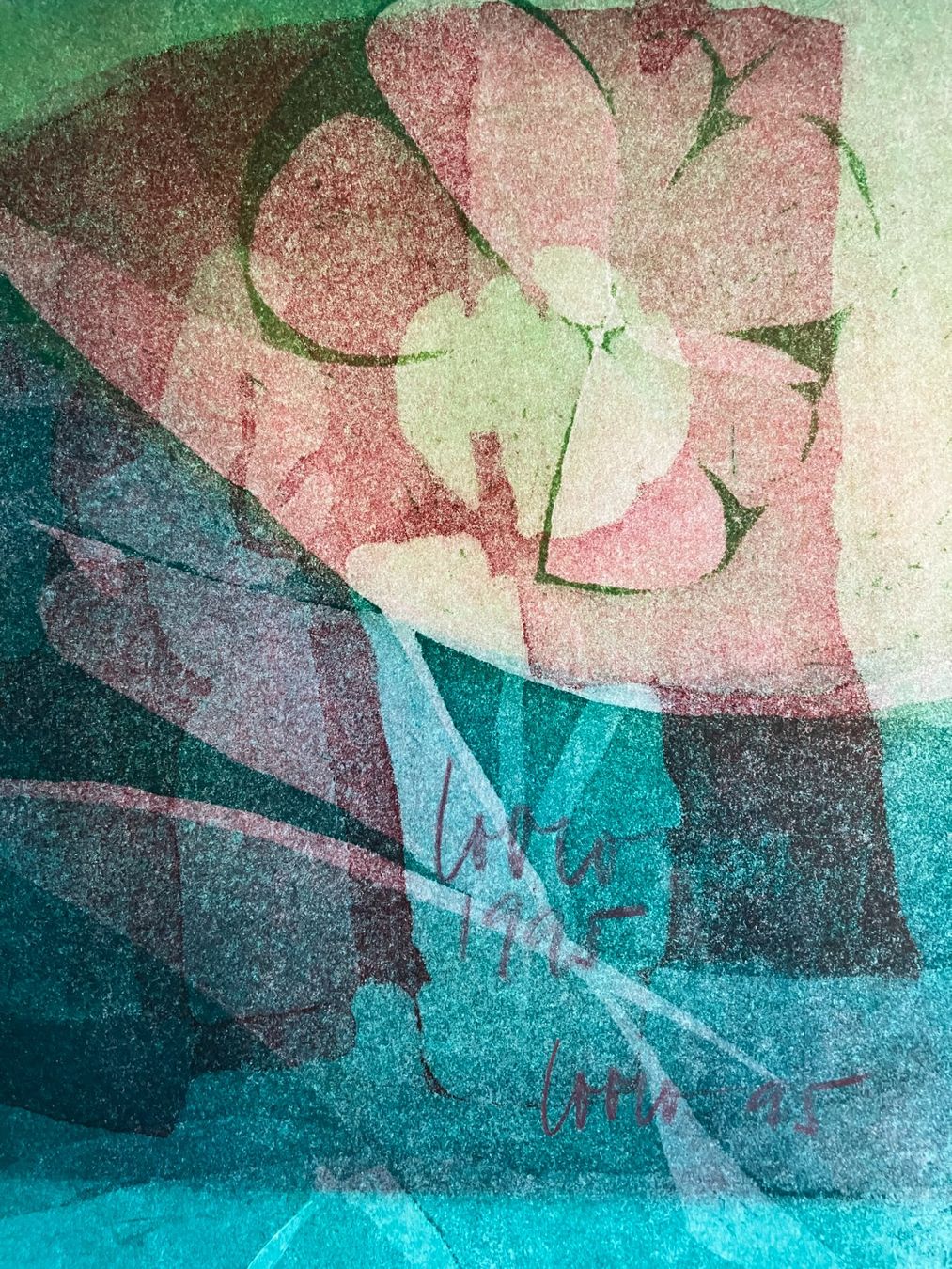Grafica & Litografie: abstraktes Bild, signiert – Usato da Männedorf venduto da Amleto3 3