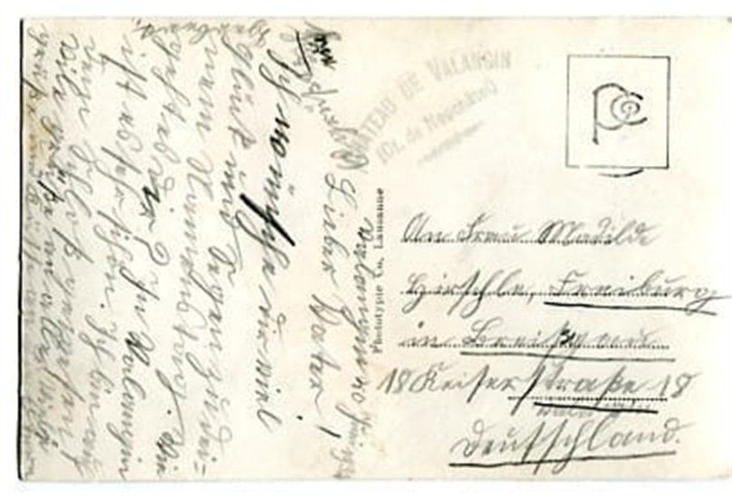 Cartoline postali: Valangin, Chateau – Usato da Ottikon b.Kemptth. venduto da Neptun1974 1