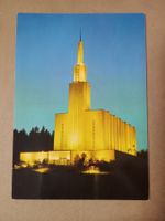 Ak Zollikofen Bern Tempel beleuchtet