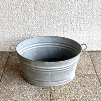Zinkwanne Vintage, dicht, ideal für Garten und Pflanzen