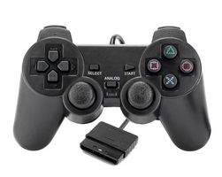 Playstation 2 Controller Joypad Farbe schwarz PS2 Neu
