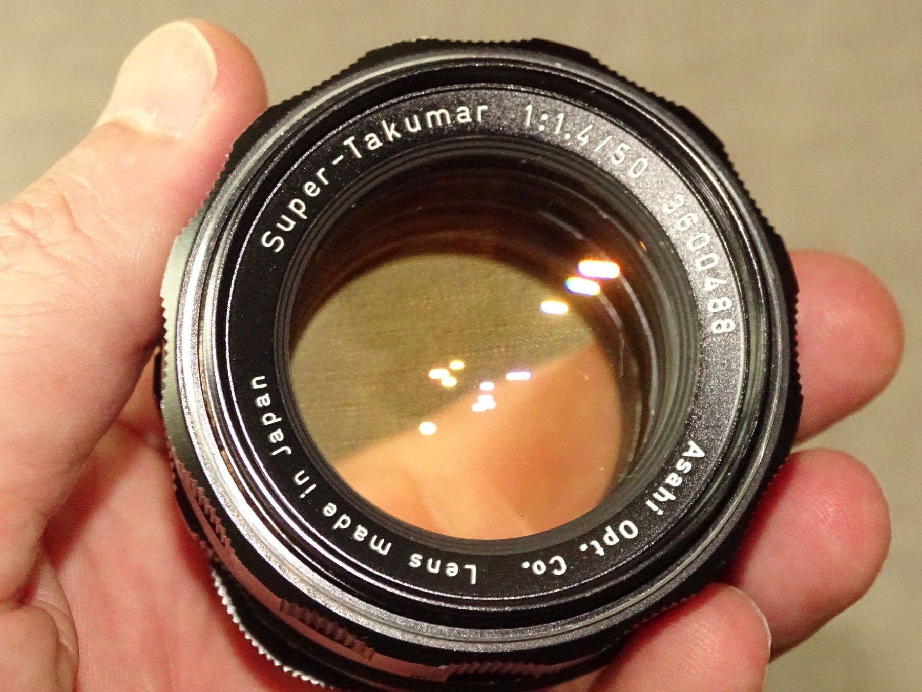 Pentax Obiettivi: Pentax Super Takumar 1:1.4 / 50 Asahi  M42 – Usato da Hirzel venduto da Musicman03