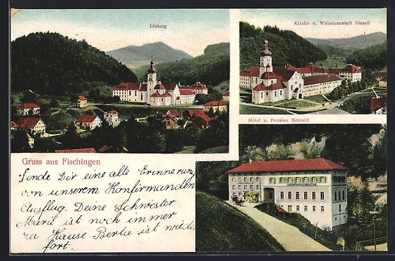Cartoline postali: Fischingen, Hotel und Pension Schuld, Ki – Usato da Berlin venduto da bartko-reher