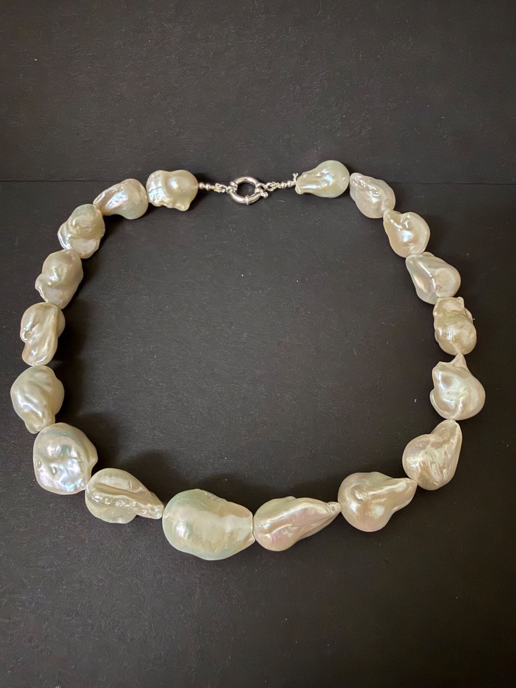 Colliers: Barockperlen Kette mit Silber Verschluss 925 – D'occasion à Spiegel b. Bern par Rogger72 1