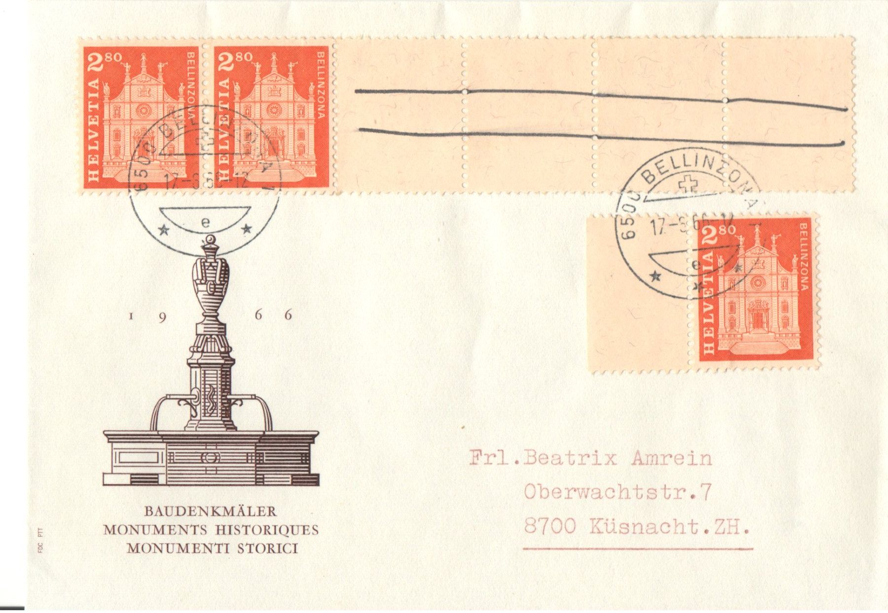 Alle Briefmarken: Rollenmarken – Gebraucht aus Echichens von Topfila 3