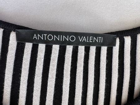 Luxus Strick-Kleid, Antonino Valenti, Gr 36, schwarz / rosa
