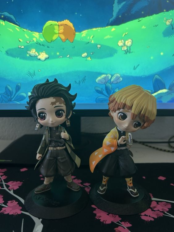 Demon Slayer Figuren Set, 2 Stück Anime Actionfiguren – Ca. 17-18 Cm, Aus PVC, Ideal Für Sammlung & Deko