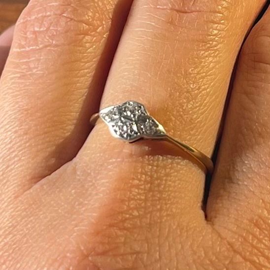 Anelli: 170_Diamantring - England um 1920 – Usato da Bern venduto da simoneheim 1
