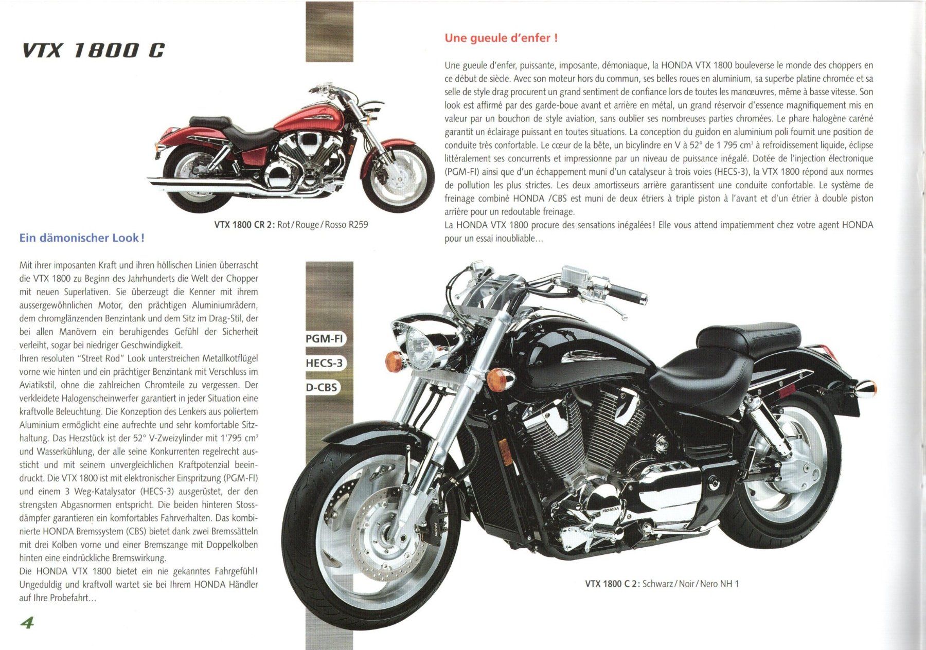 Honda Chopper: Honda Chopper Modellprogramm 2002 - CH-Originalprospekt – Neu (gemäss Beschreibung) aus Malans GR von Chueche427 1