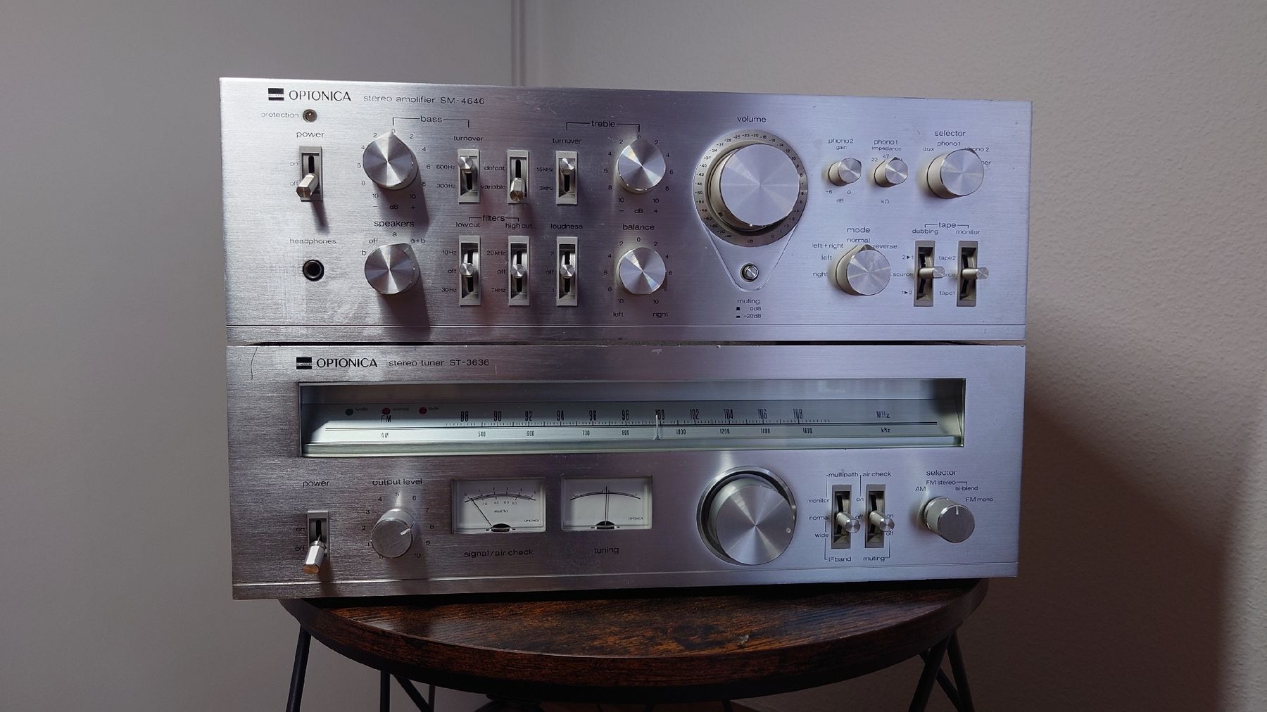 Sharp Amplificatori: Sharp Optonica SM4646 & ST3636 – Usato da Basel venduto da Dusko. 1