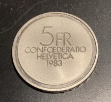 5 Franken 1983 Gedenk Münze Ernst Ansermet